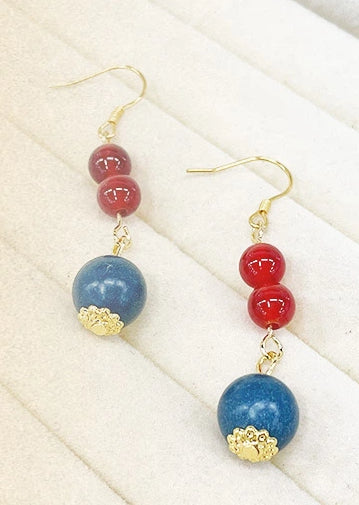 Jade Dragon Herbal Aroma Earrings