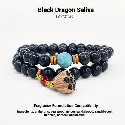 Black Ambergris Double-loop Bracelet